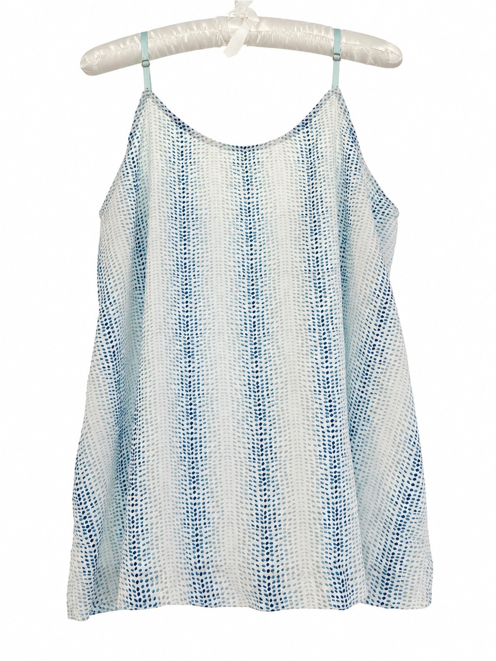 Carve Designs Blue & White Printed Cami Tank Top with Tie Back